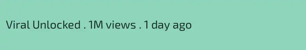 Viral Unlocked . 1M views . 1 day ago